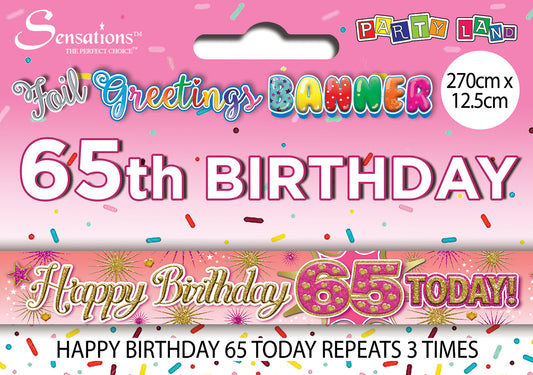 Banners - Age 65 Female