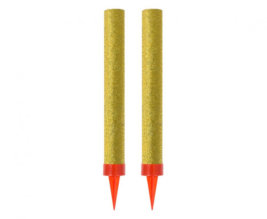 Party Fountains 12 cm/ 2 Pack, gold gloss