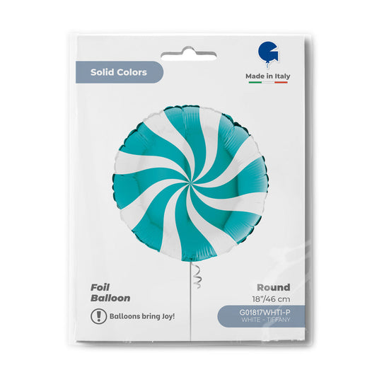 Round 18inc Swirly White-Tiffany
