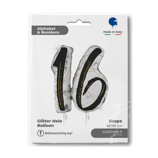 Marble Mate Numbers 16 Black