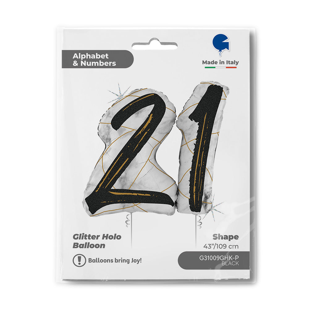 Marble Mate Numbers 21 Black