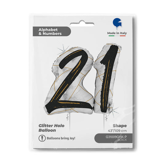 Marble Mate Numbers 21 Black