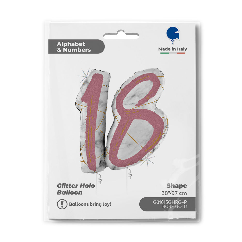 Marble Mate Numbers 18 Rose Gold
