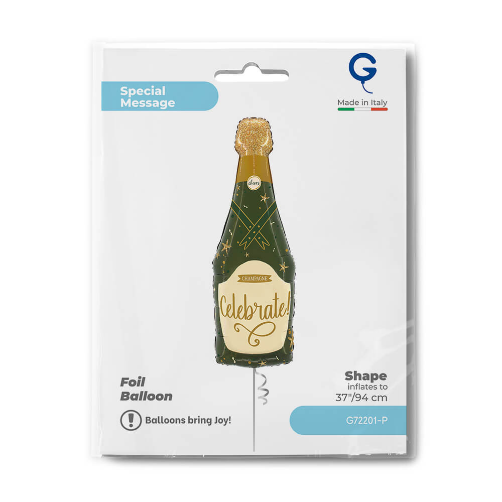 Sparkle Champagne Bottle Balloon