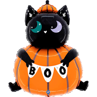 Cat In The Pumpkin (W)