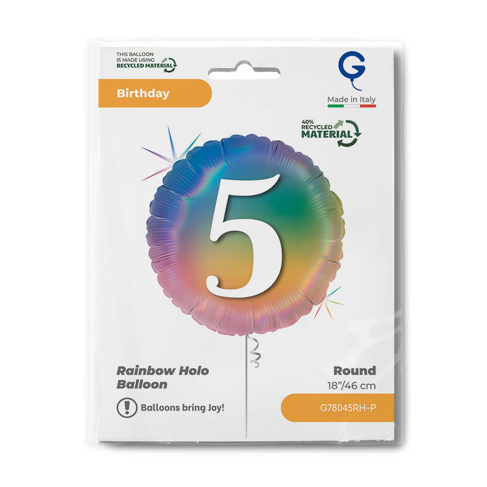Happy 5 Colourful Rainbow - Single Pack