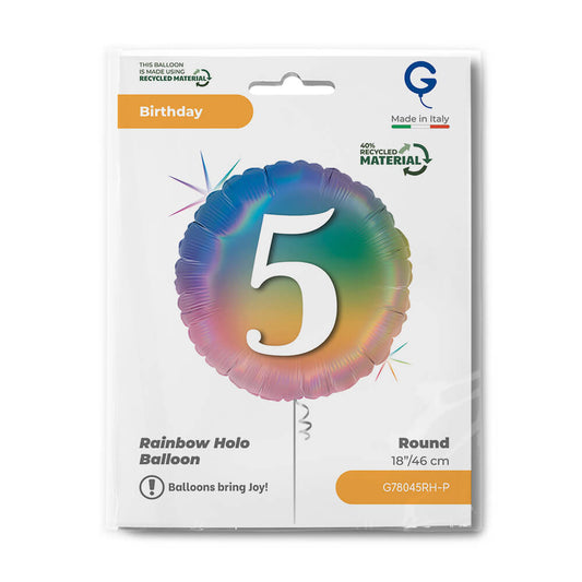 Happy 5 Colourful Rainbow - Single Pack