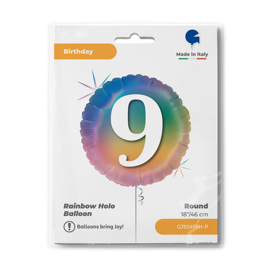 R18 Happy 9 Colourful Rainbow