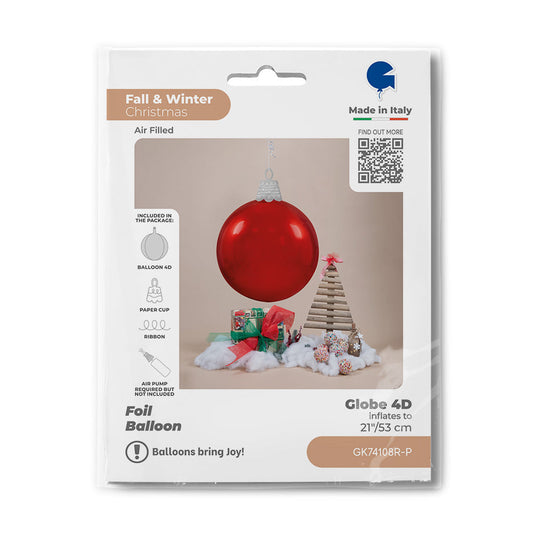 Globe 15inc Red 4D