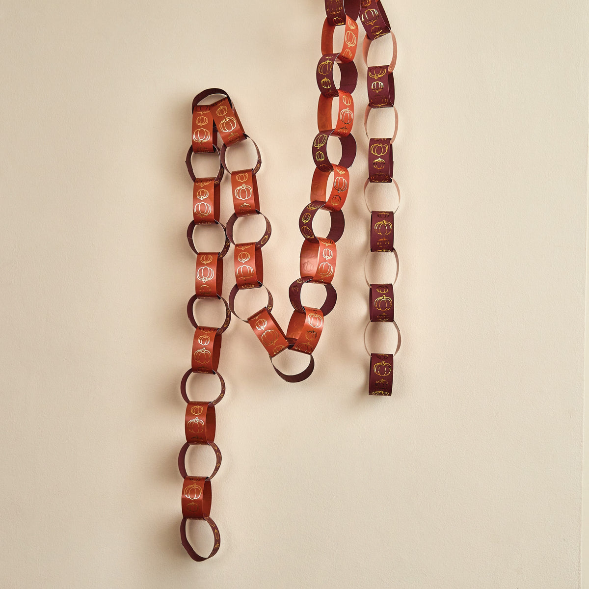 Pumpkin Paper Chains - Pack of 48
