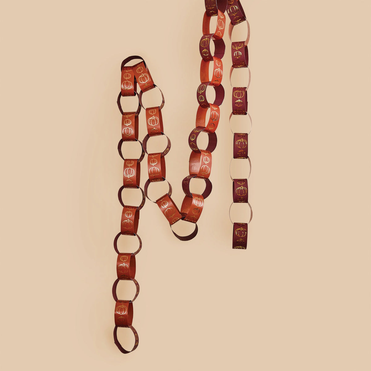 Pumpkin Paper Chains - Pack of 48