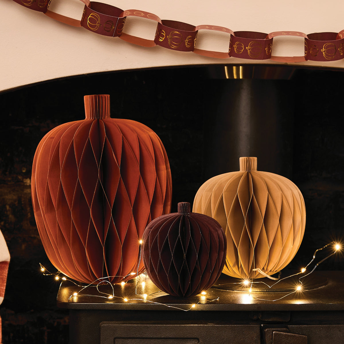 Pumpkin Honeycombs Set - Pack of 3