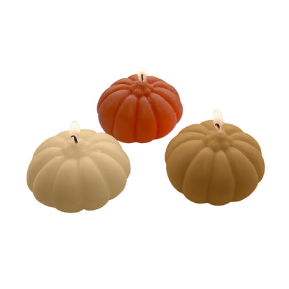 Pumpkin Candles - Pack of 3