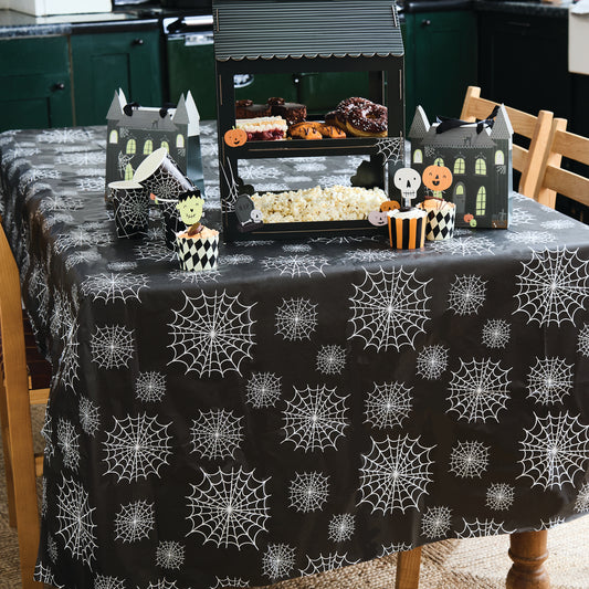 Spider Web Paper Tablecloth