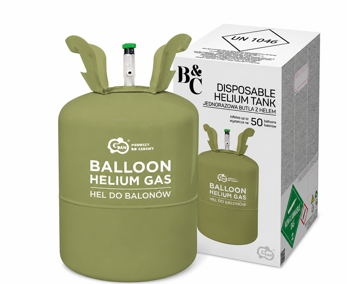 50's Hobby Balloon Helium Tank 9" Balloons