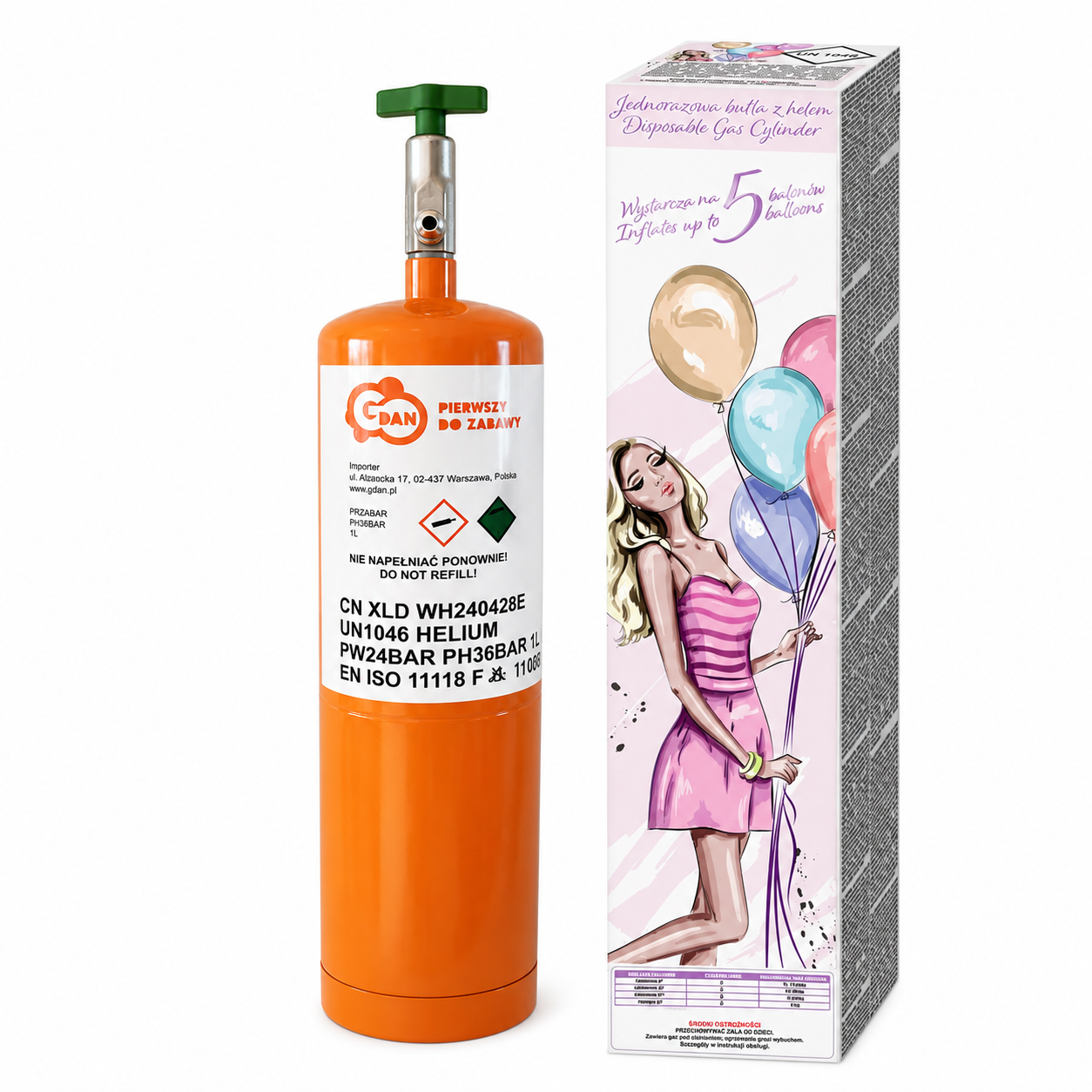 5's Hobby Balloon Helium Tank 9" Balloons