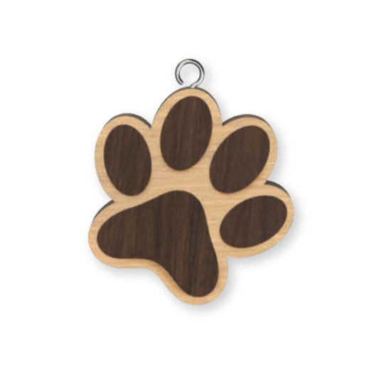 Paw Print Keyring