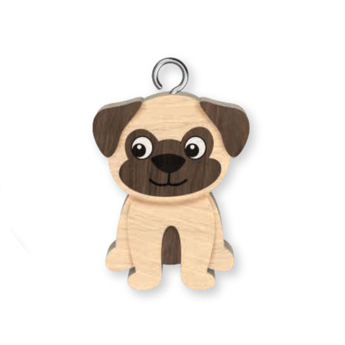 Pug Keyring