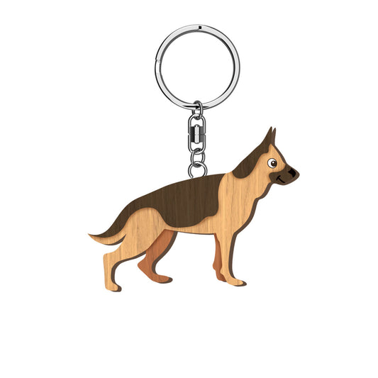 German Shepherd Keyring