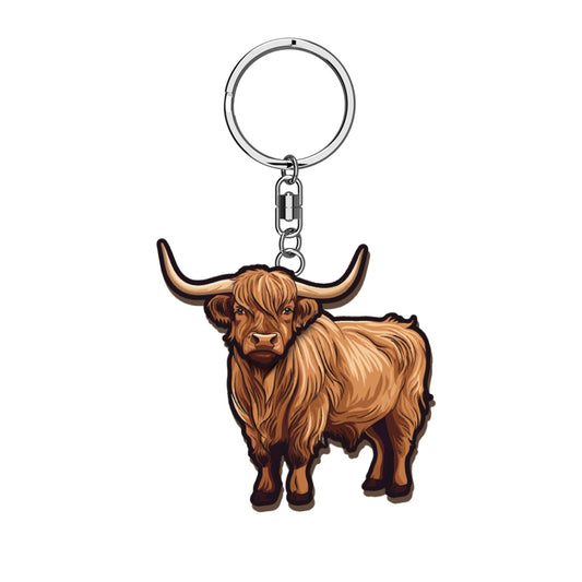 Highland Cow Keyring