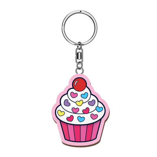 Cupcake Keyring