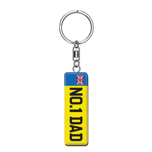 Dad Plate Keyring