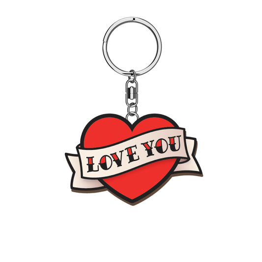 Love Tattoo Keyring