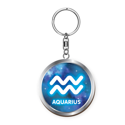 Starsign Aquarius Keyring