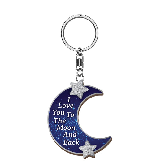 To the Moon and Back Keyring