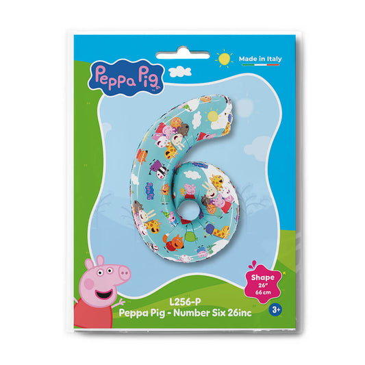 Peppa Pig - Number Six 26inc