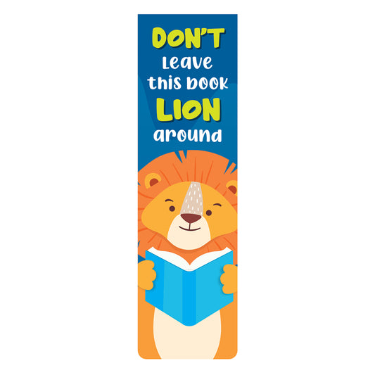 Don't Leave This Book Lion Magnetic Bookmark