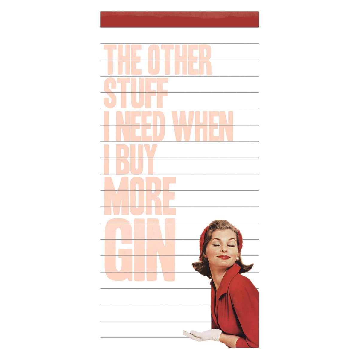 Buy More Gin Magnetic Notepad