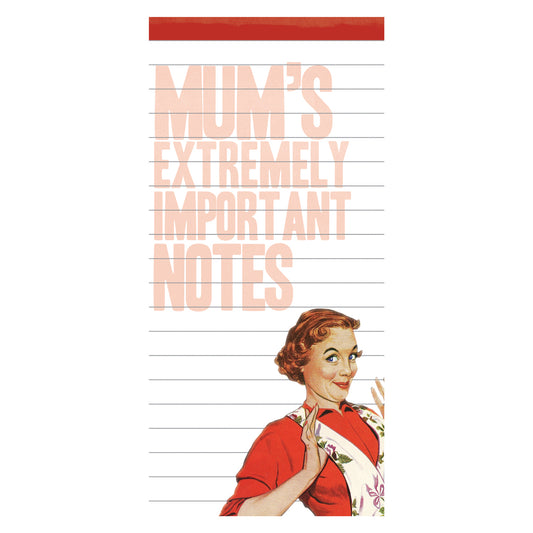 Mum's Extremely Important Notes Magnetic Notepad