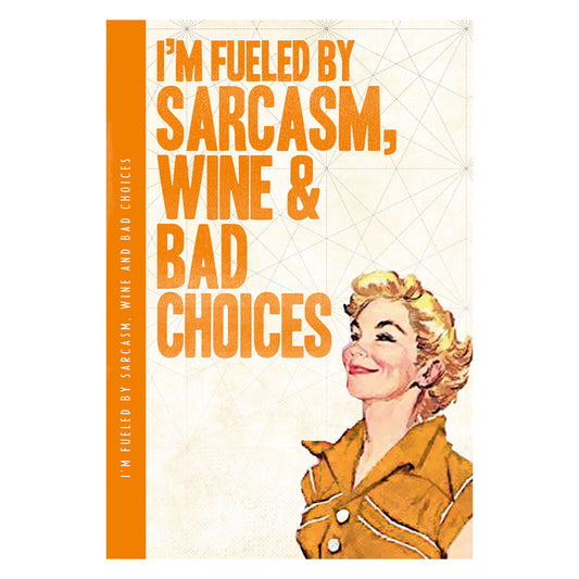 I'm Fueled By Sarcasm XL Notepad