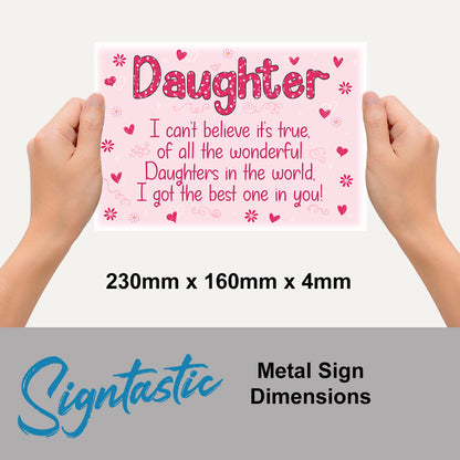 Daughter Classic Sign