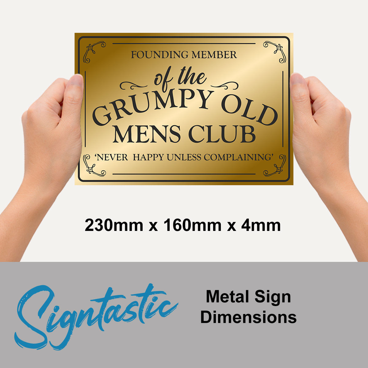 Founding Member Grumpy Classic Sign