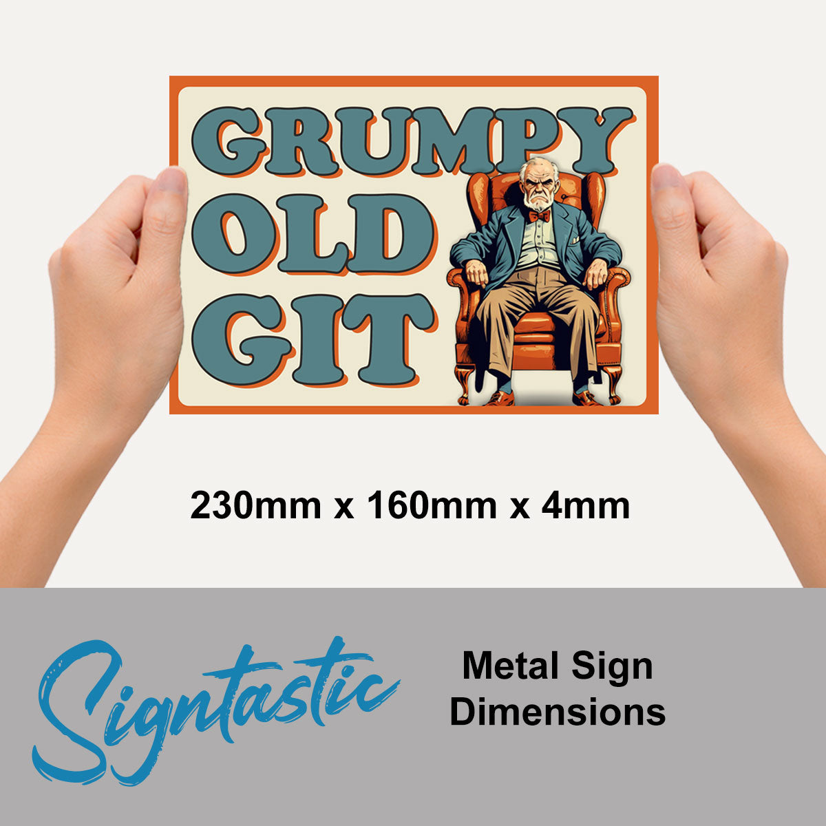 Grumpy Old Git Classic Sign