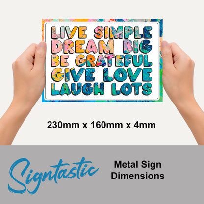 Live Simple Classic Sign