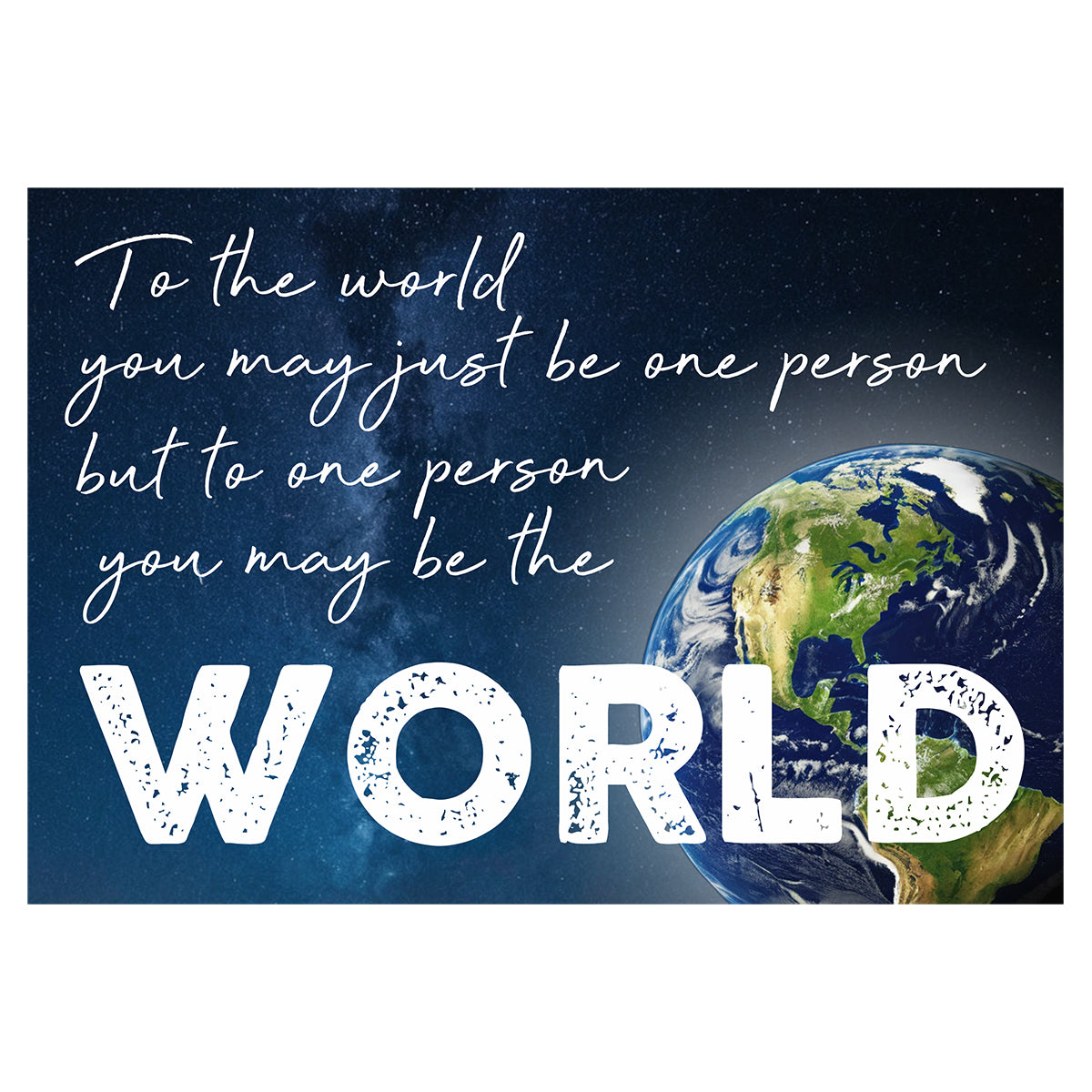 To the World Classic Sign