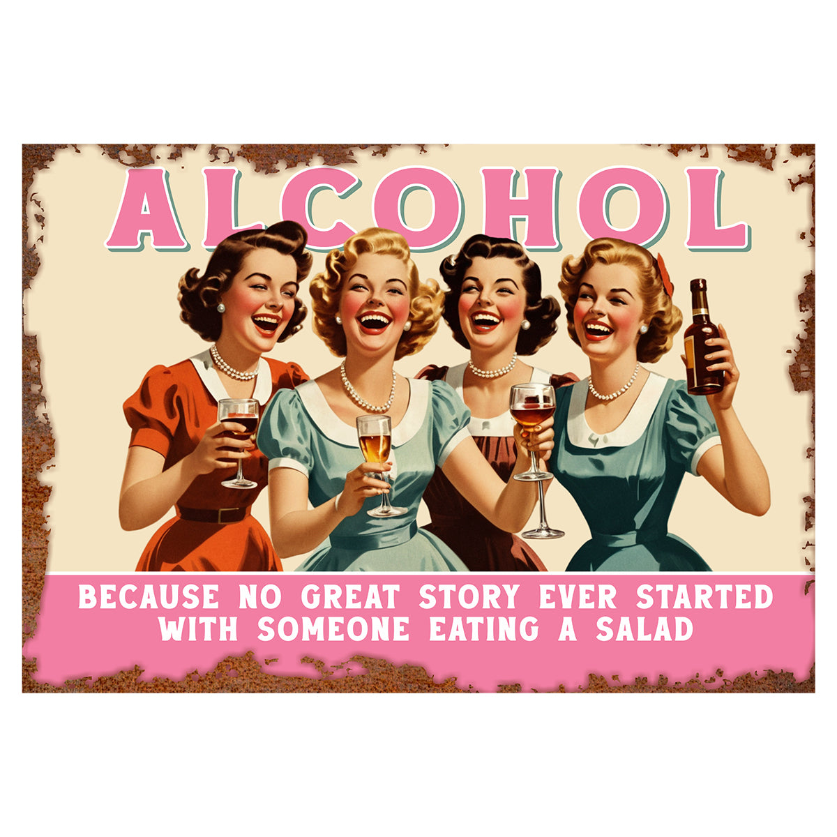 Alcohol Vintage Sign