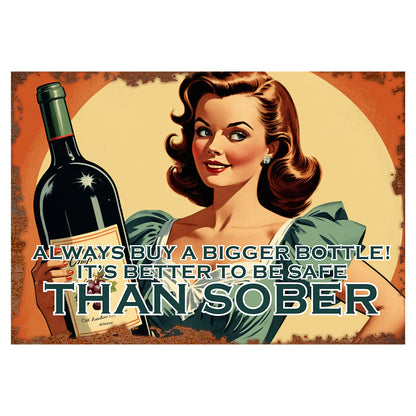 Always Buy a Bigger Vintage Sign