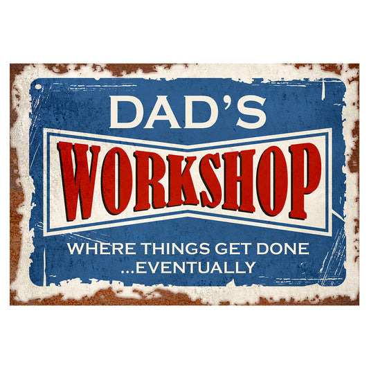 Dad's Workshop Vintage Sign
