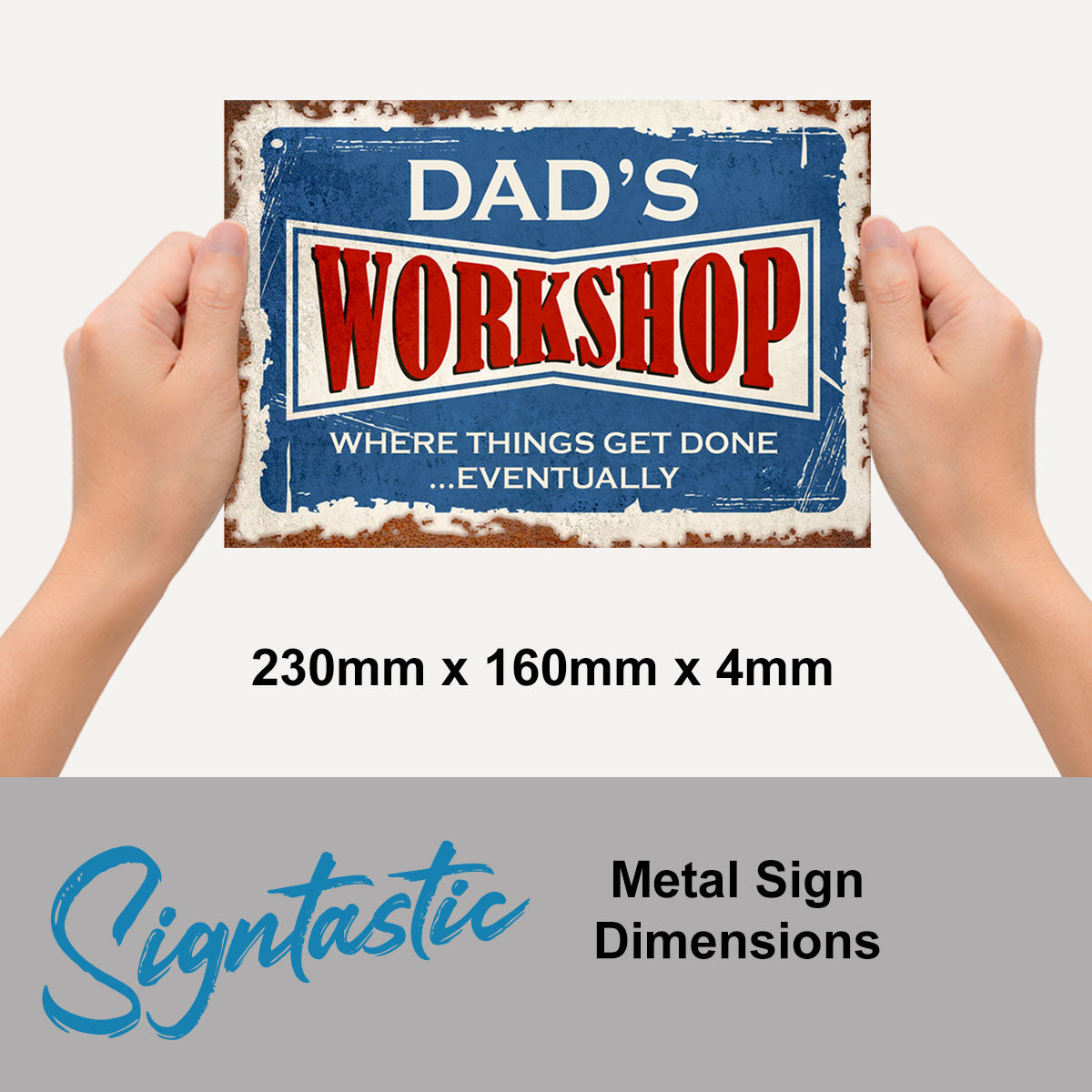 Dad's Workshop Vintage Sign