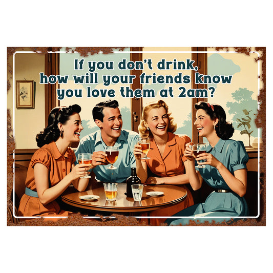 If You Do Not Drink Vintage Sign