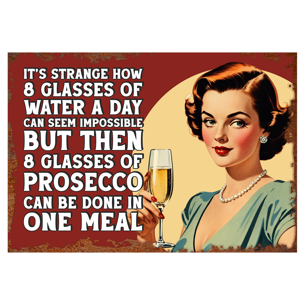 It Is Strange How Vintage Sign