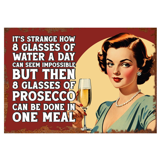 It Is Strange How Vintage Sign