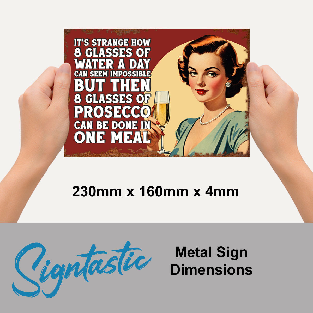 It Is Strange How Vintage Sign