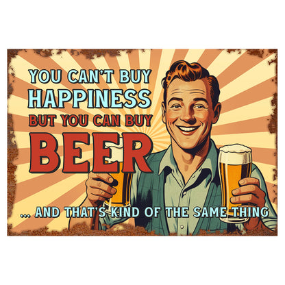 You Can Not Buy Happiness Vintage Sign