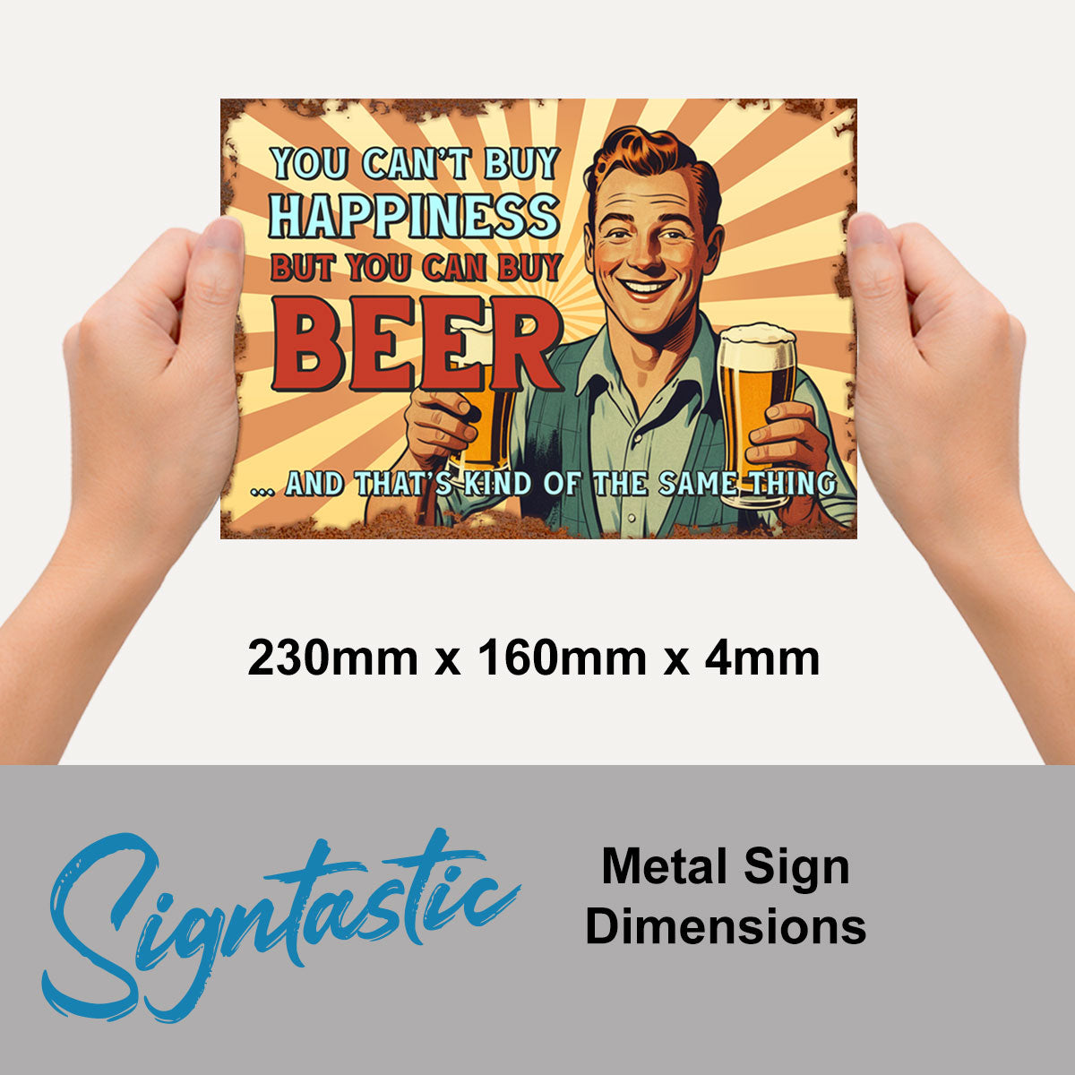 You Can Not Buy Happiness Vintage Sign