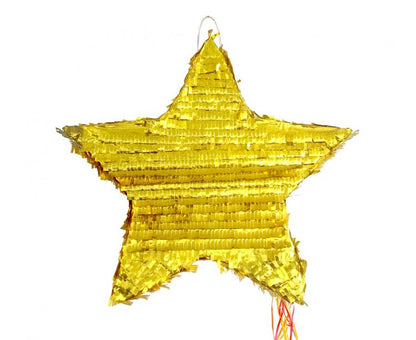Metallic Star piñata, size 45 × 45 × 9 cm